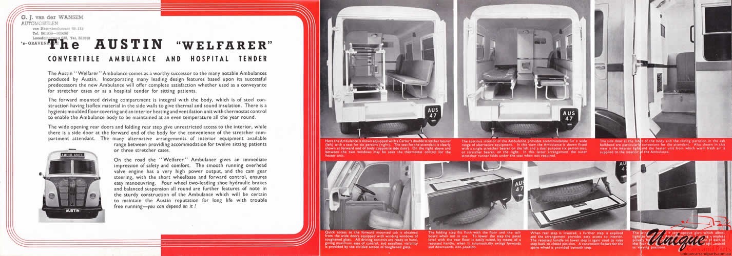 1950 Austin Welfarer Ambulance Brochure Page 4